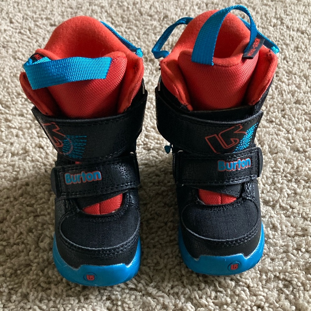 7C Mini Grom Burton Toddler Orange, Blue, Black Snow Boots